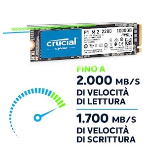 Crucial P1 1 TB CT1000P1SSD8 SSD Interno Fino a .